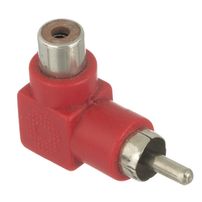 Adaptador RCA 90 Graus Vermelho
