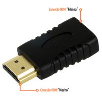 Adaptador Mini HDMI Fêmea para HDMI Macho