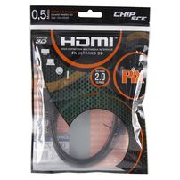 Cabo hdmi 2.0 19 pinos 4k 3d 0,50 metro - 5217