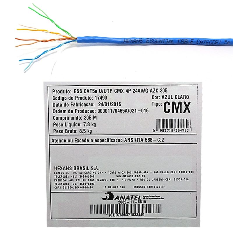 cabo-de-rede-cat5e-essential-nexans-cabo