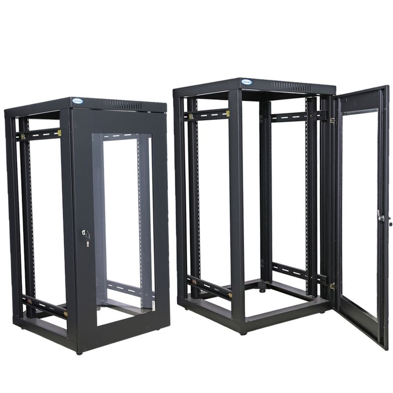 Rack-de-Piso-24U-por-570mm-Preto-inteiro-aberto