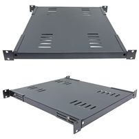 Bandeja Fixa 1U por 400mm Preto - 5603