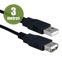 Cabo extensor usb 2.0 com filtro 3 metros - 5027