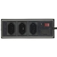 Filtro de Linha ABS 3 Tomadas Preto - 3048
