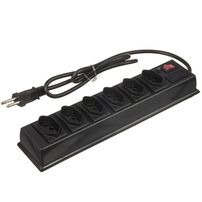Filtro de Linha ABS 6 Tomadas Preto - 6070