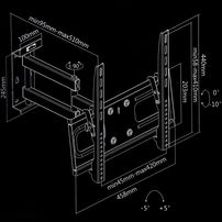 Suporte para TV Articulado de 32 até 55" MT-944 - 3098