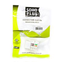 Keystone fêmea rj45 cat.5e branco sohoplus - 167