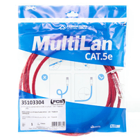 Patch Cord Cat5e MultiLan Vermelho