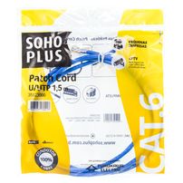 Patch Cord CAT.6 Azul SohoPlus 1,50 Metros - 5899