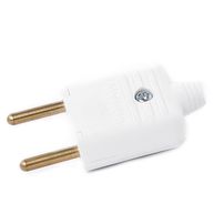 Plug Desmontável 2P 10A PLD1-2 Branco - 5195