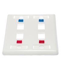 Espelho Modular 4x4 com 4 Saídas Branco - 1311