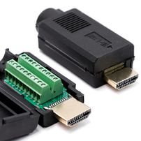 Conector HDMI com Borne e Capa Plástica - 6104