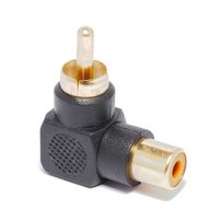 Adaptador RCA 90 Graus Preto - 2154