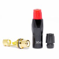 Plug RCA Fêmea Black Series Metal 4mm - 6332