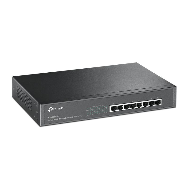 switch-gigabit-8-portas-poe-126w-tl-sg1008pe-lado