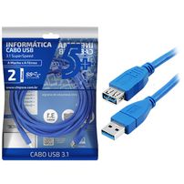 Cabo Extensor USB 3.0 Super Speed 2 Metros - 5556