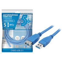 Cabo Extensor USB 3.0 Super Speed 5 Metros - 6363