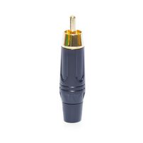Plug RCA Macho Black Series Preto Metal 4mm - 6330