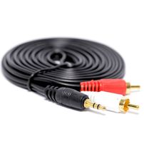 Cabo P2 Stereo para 2 RCA Simples 3 Metros - 457