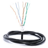 Cabo de Rede Cat5e Blindado Preto