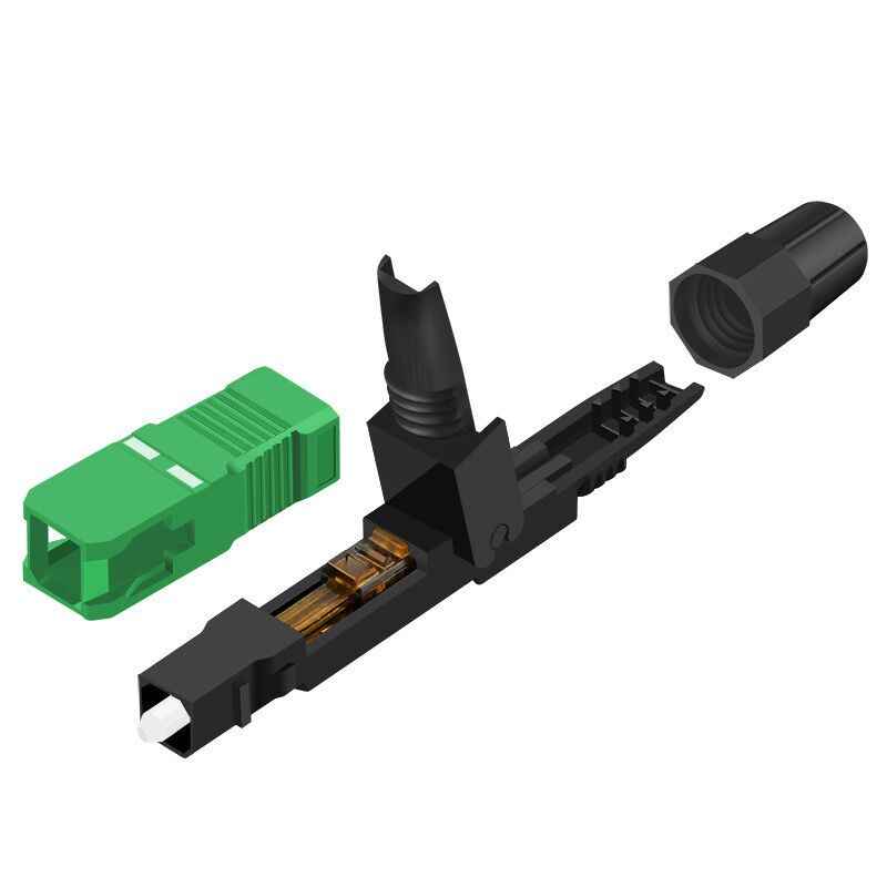 Conector Fibra Óptica Fast SC APC Monomodo - Central Cabos