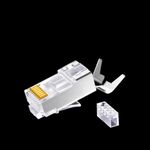 Conector Plug RJ45 Cat6A Blindado