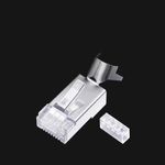 Conector Plug RJ45 Cat6A Blindado