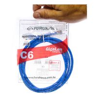 Patch Cord Cat6 GigaLan Azul 1,50 Metros  - 1454