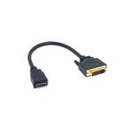 Adaptador DVI-d 24+1 Macho para HDMI Fêmea