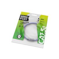 Patch cord cat.5e azul sohoplus 0,50 metros - 6568