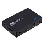 Seletor Switch Hdmi 4k 3x1 3 Entradas Para 1 Saida Com Fonte