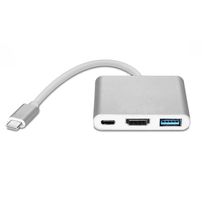 Adaptador USB Tipo-C Multifunção 3 em 1 - 6306