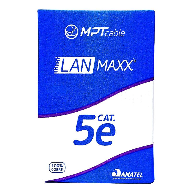 Cabo de Rede Cat5e MPT Azul, 1 Metro