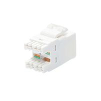 Keystone fêmea rj45 utp cat6 branco - 6965