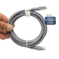 Patch cord cat6 2,5mts cinza (cobre)