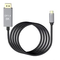 Cabo Usb Tipo C Para Displayport 1.4 8k 1,80 Metros - 6932