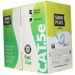 Cabo de rede sohoplus cat.5e azul