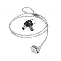 Cabo de Segurança com Trava para Notebook com Chave - Universal, Aço Revestido, 1,2m - 5514