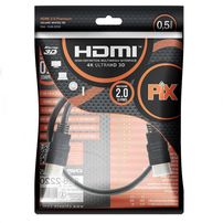 Cabo hdmi 2.0 19 pinos 4k 3d 0,50 metro - 5217