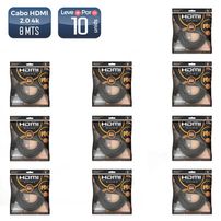 Cabo hdmi 2.0 19 pinos 4k 8m 018-2228 10 unidades - 5544_10