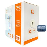 Cabo de Alarme/CFTV 8 vias Preto Chip Sce