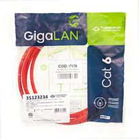 Patch cord cat6 2,5mts vermelho (35123234)gigalan green - 7176