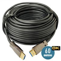 Cabo hdmi 2.1 8k 60mts (fibra optica) hipen - 7195