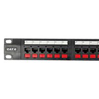 Patch Panel Gigalan Cat.6 24 Portas T568a/ T568b Furukawa (35030162) - 7153