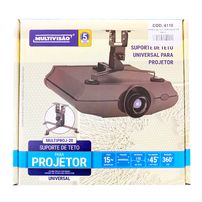 Suporte de Teto Para Projetor Preto Multivisão - 6110