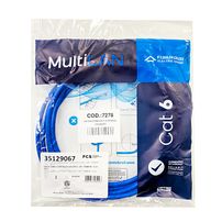 Patch cord cat6 multilan 2,5m azul (35129067) - 7278