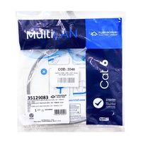 Patch Cord Cat6 Multilan Cinza 0,50 Metros - 3548