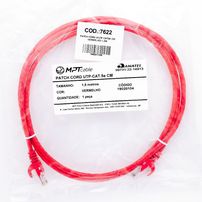 Patch cord u/utp cat5e cm vermelho 1,5m - 7622