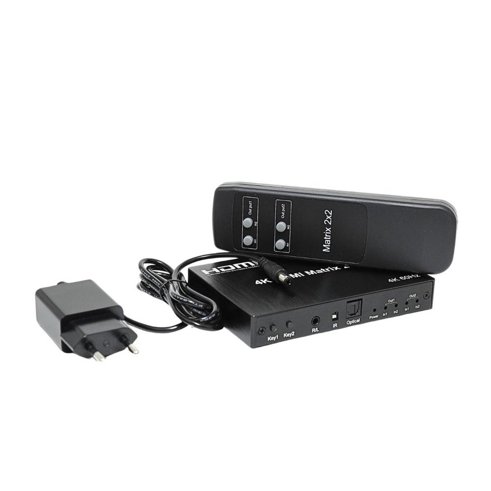 Matrix 2x2 hdmi 4k mhd-212 - Central Cabos