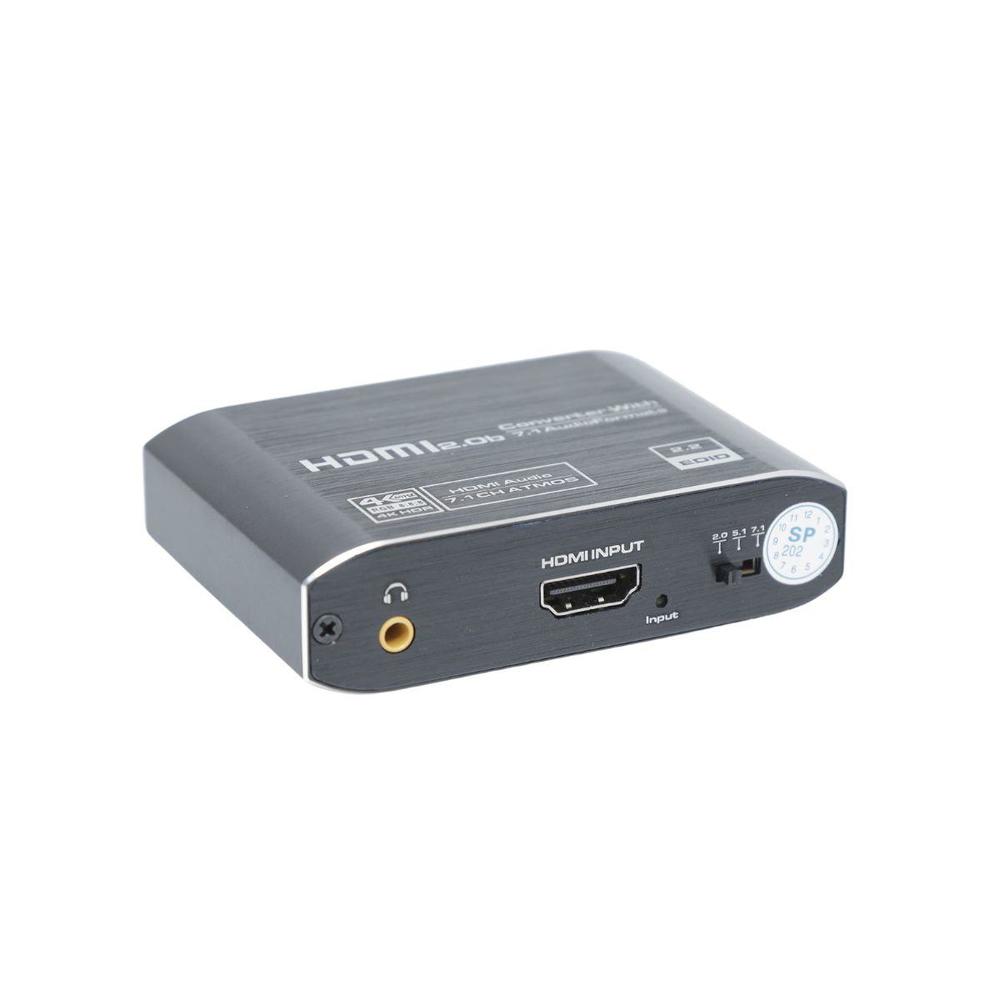 Extrator audio hdmi 2 portas 4k - Central Cabos